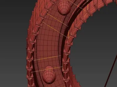 MATHENY CHANDELIER by DELIGHTFULL Gold 3D model