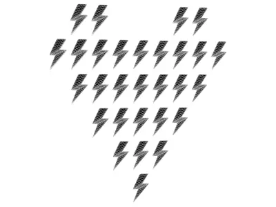 Heart Lightning Style v1 002 Low-poly 3D model