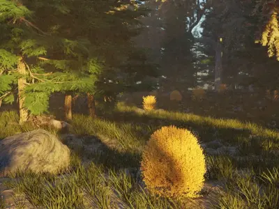 Autumn forest 3D model