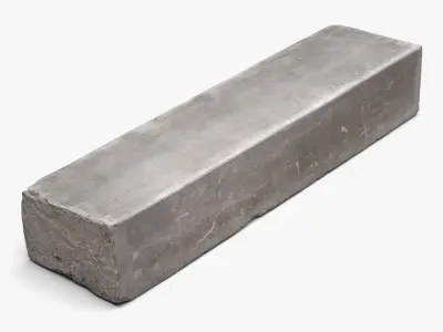 Concrete Slab - 16K Scan Low-poly 3D model