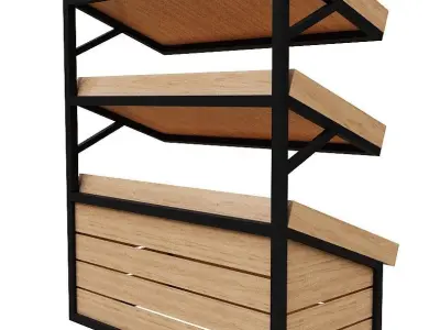 Stall models Low-poly 3D model