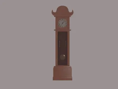 Old Grandfather Clock 3D model
