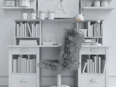 Office Set 12 3D model