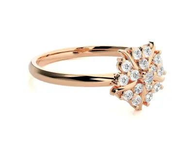 Women ring 3D print model 142