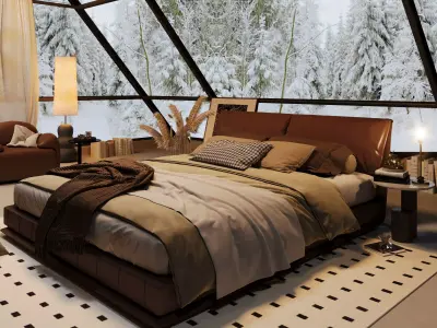 Bedroom interior scenes 3D model