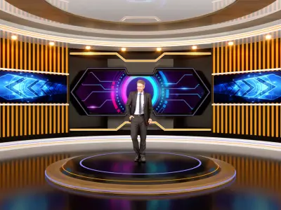 Virtual Set 3D model