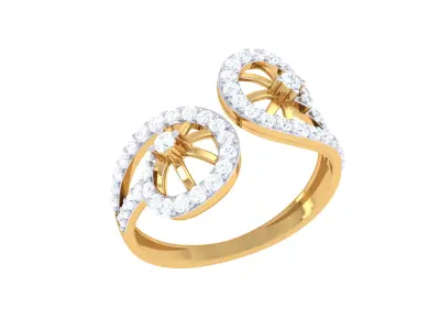 Women Ring  Render 3dm STL OBJ FBX Details 3D print model 299
