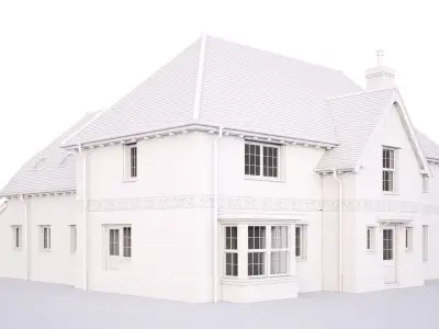 British House Borehams Yard 3D model