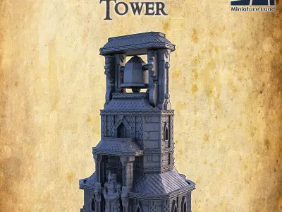 Dwarf Bell House Tabletop Terrain 28 MM 3D print model