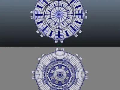 Ufo - Flying Saucer Low-poly 3D model