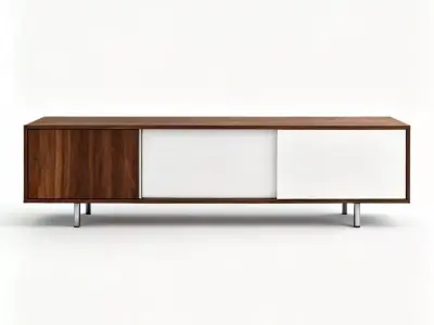 Modern Minimalist TV Console 3D Model Low-poly 3D model