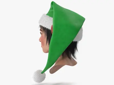  Christmas Elf Female Head 5 
