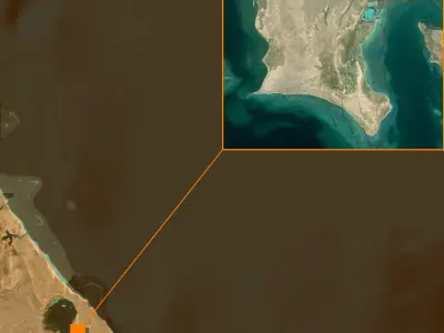 Mecca and the Red Sea coast of Saudi Arabia - tile n21 e37 3D model
