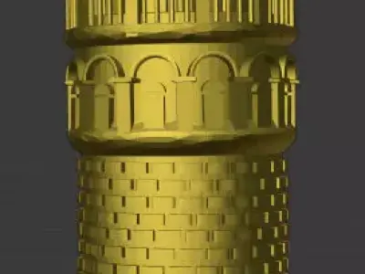 Galata Tower Istanbul 3D model for 3D print 3D print model