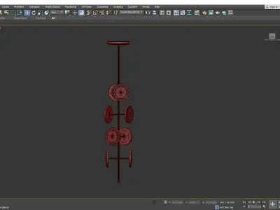 LE ROYER CHANDELIER Low-poly 3D model