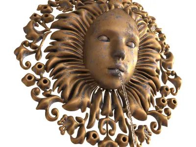 Nymph Wall Fountain-Water Feature 3D model