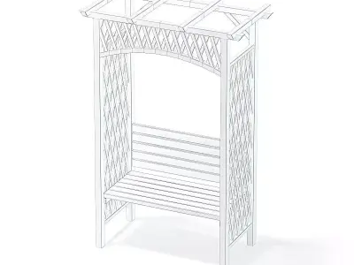 Garden Pergola 3D Model 3D model