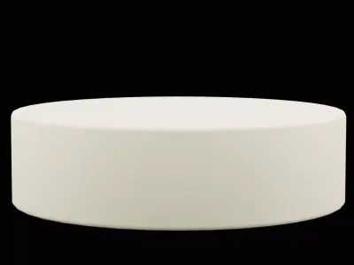 White Cake Dessert Low-poly 3D model