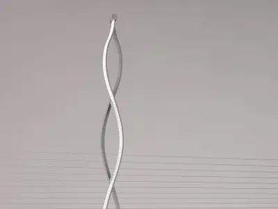 FLOOR LAMP---Cross wave 3D model