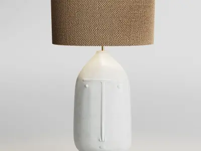 DaLo Important ceramic idol lamp base by GALERIE RIVIERA 3D model