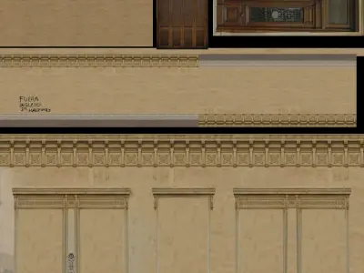 ANCIENT HOUSE OF BUENOS AIRES Low-poly 3D model