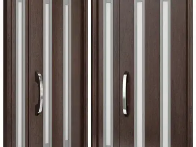 Interior Doors 3d model  Low-poly 3D model