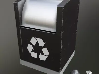 garbage container modern 3D model