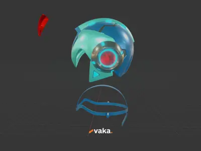 Megaman Helmet - Marvel vs Capcom Infinite 3D print model