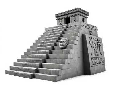 Ancient Stone Pyramid model pack Low-poly 3D model