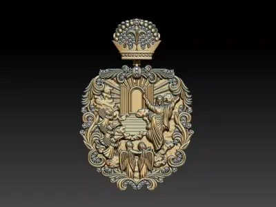 Heavens Gate Pendant - Portao do Ceu Pingente 3D print model