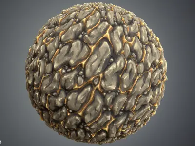 Stylized Rocks Vol 25 - Hand Painted Texture Pack Texture