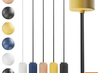 Hanging LED Bedside Lamp 3D model