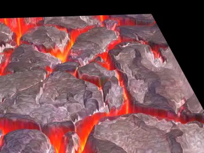 Lava Rock Area 3D model