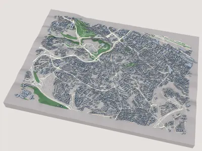 Kouba City Algeria 3D model