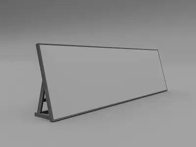 3D Floor Sign Model Low-poly 3D model