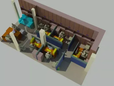 Office Design - Govt Client 3D model