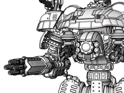 Project Dominator Gunslinger-S Long Range Variant 3D print model