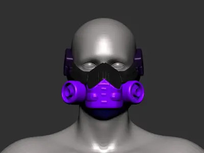 helmet high poly sculpt 3d printable  3D model 114