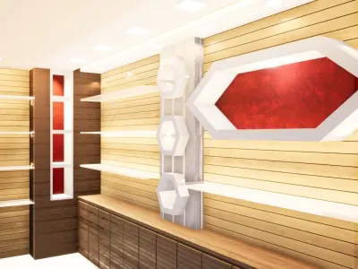 Jewellery shop interior 3D model