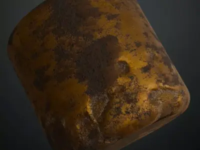 Extreme Var Metal Damaged PBR Seamless Texture