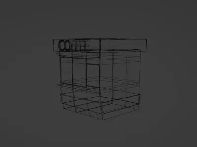 coffee stall 3d model 3D model