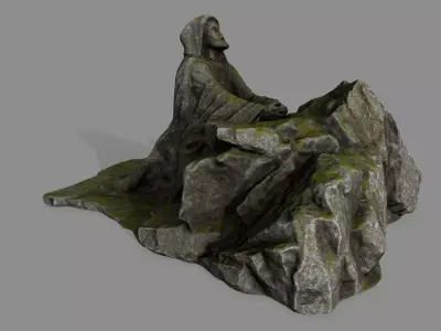 Jesus lord of rings Low-poly 3D model