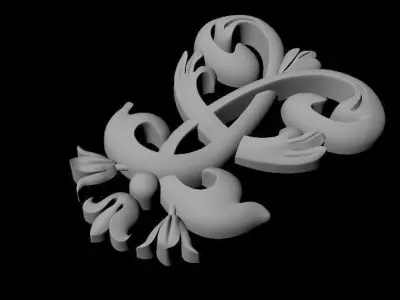 dekor ornament 3D model 44