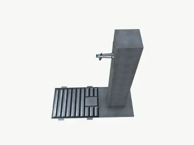 Drinking Fountain Low-poly 3D model