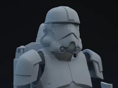 FU Trition Jumptrooper One-Twelfth Scale Kit 3D print model 3D print model