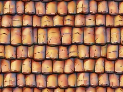 Stylized Roof Seamless Texture Texture