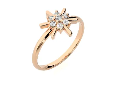 Women ring 3D print model 86