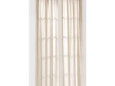 Curtain HE-No 08 Curtain With Swing Arm Rods 02 3D model