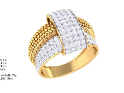  Women Ring MTL 3dm STL OBJ FBX Details 3D print model 75