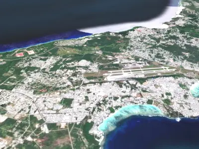 Guam Island USA  3D model
